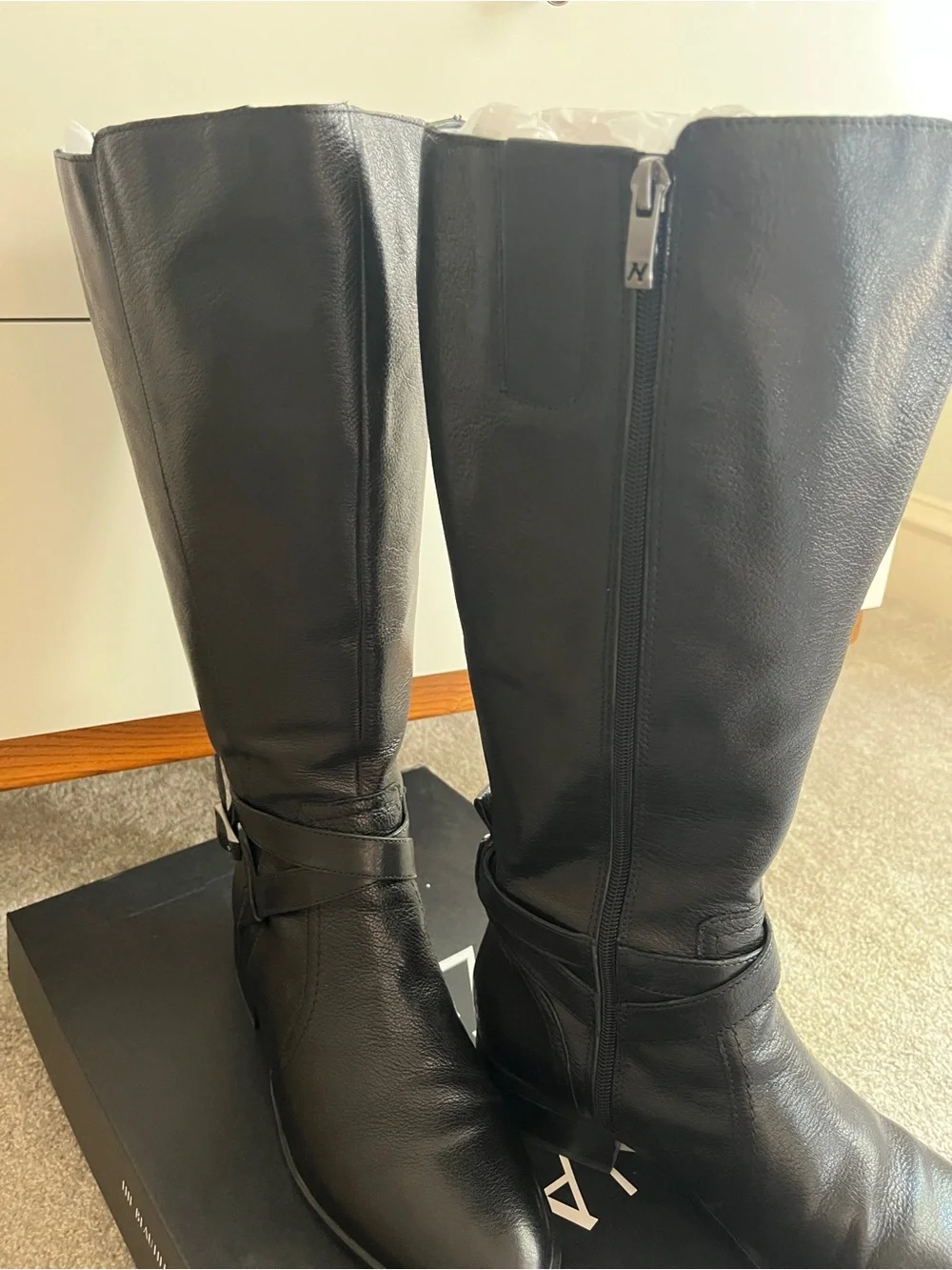 Naturalizer RENA 2 Real leather Extra WIDE CALF RIDING BOOT 9WW